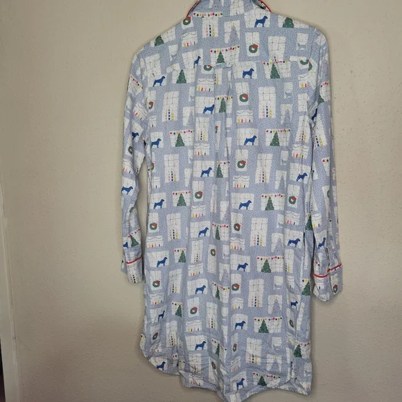 Boden Holiday Window Sleepwear Nightshirt - Picture 3 of 9
